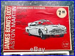 Rare Vintage Strombecker Aston Martin James Bond 007 Slot Car Boxed