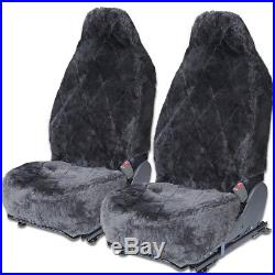 Sheepskin Car Seat Covers Pair 2pc Real Australian Soft Pad Cushion Leather Hive