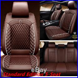 Standard Edition Car 5-Seat Full Set Seat Covers Cushion Breathable PU Leather