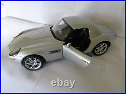 The James Bond 007 BMW Z8 with large Acrylic Top display case DANBURY MINT