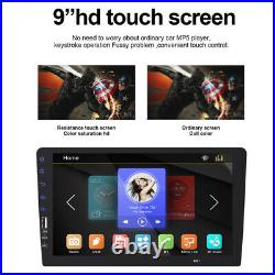 Touch Screen 1DIN 9inchs Car in Dash Radio Stereo MultiMedia Player Mirror Link