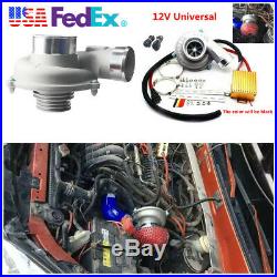 US Stock Car Truck Electric Fuel Saver Turbo Supercharger Kit Air Filter Intake