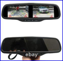Universal 4.3'' HD Digital TFT LCD Dual Screen 4CH Car Rear View Monitor+Bracket