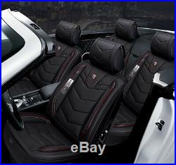 Universal 6D PU Leather 5 Seats Full Set Auto Car Seat Cover Cushion Car-Styling