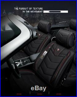 Universal 6D PU Leather 5 Seats Full Set Auto Car Seat Cover Cushion Car-Styling