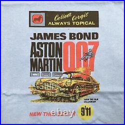 VTG Jame Bond 007 Goldfinger T shirt Sz M Aston Martin Fruit of the Loom NWT