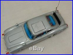 Vintage 1960's GILBERT JAMES BOND 007 Aston Martin DB5 Battery Tin Toy Car