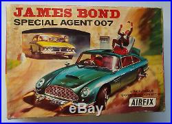 Vintage 1965 Airfix James Bond 007 Aston Martin Db5 Part Built