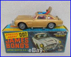 Vintage 1965 Corgi 218 Aston Martin DB5 007 James Bond Goldfinger w Box