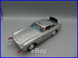 Vintage 1965 Gilbert James Bond 007 Aston Martin DB5 Tin Car Toy / Japan Read