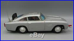 Vintage 1965 Gilbert James Bond 007 Aston Martin DB5 Tin Car Toy / Japan Read