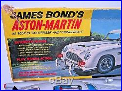 Vintage 1965 Gilbert James Bond Aston-martin Car In Original Box Not Working Toy