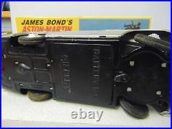 Vintage 1965 James Bond 007 Gilbert Aston Martin Tin Toy Battery Op & Repro Box