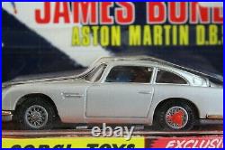 Vintage Corgi 270 James Bond Aston Martin Winged Box Mint Boxed Old Shop stock