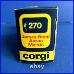 Vintage Corgi James Bond Aston Martin DB5 Ejector Seat 270 Original Box UK