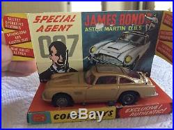 Vintage Corgi Toys 261 James Bond 007 Gold Aston Martin DB5 Goldfinger Mint