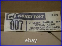 Vintage Corgi Toys 261 s679 James bond retailer demonstrator parts badge sealed