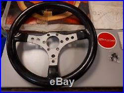 Vintage DINO silver Sport Leather Steering Wheel Bmw Porsche 911 928 944 Italy