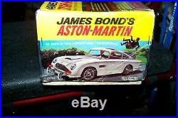 Vintage Gilbert Tin B/o James Bond 007 Aston Martin Db5 With Box. Works Great