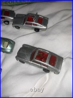 Vintage James Bond Car Lot (9)Die Cast Husky Corgi Toys 007 Aston Martin Lotus