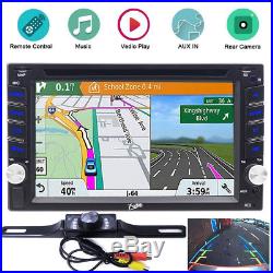 Windows 6.2 Double 2Din Car Stereo Radio CD DVD Player GPS Bluetooth +Camera